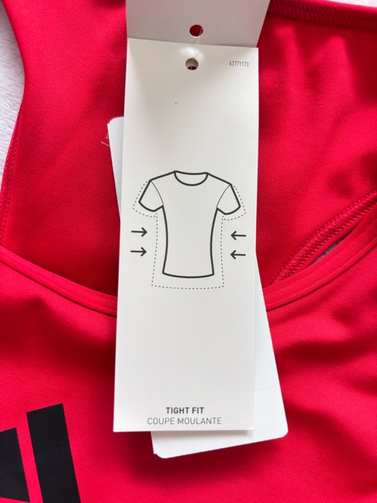 ADIDAS Primelist Pure Ruby Racerback 3-Stripes Bra Tank--NWT--L - Picture 5 of 16